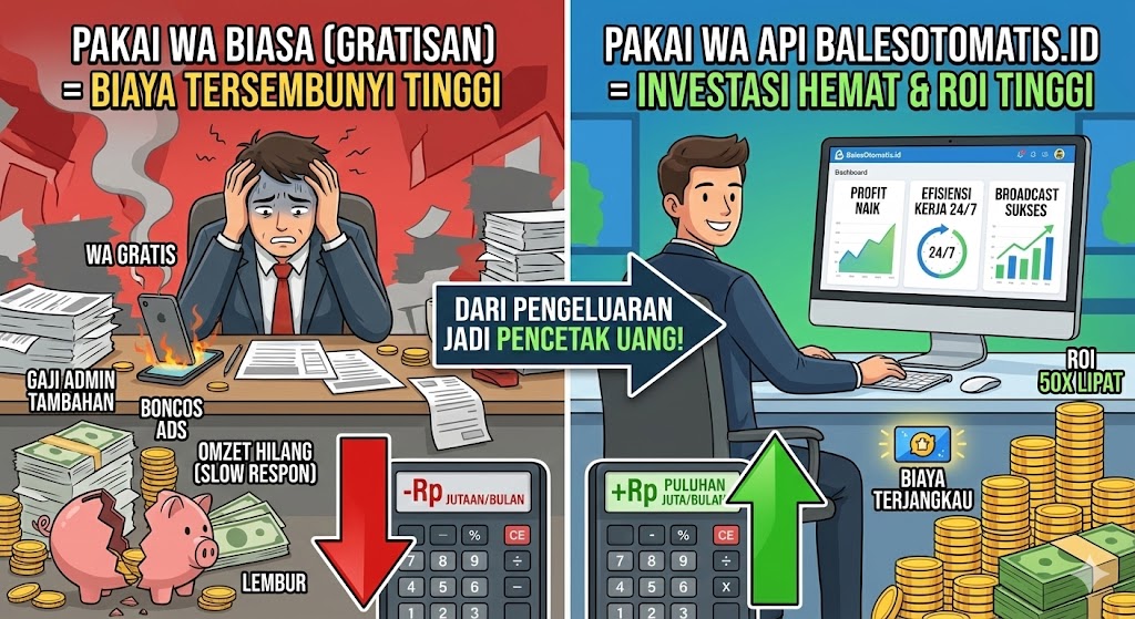 Mengapa Membayar Layanan WhatsApp Official API Justru Menghemat Jutaan Rupiah